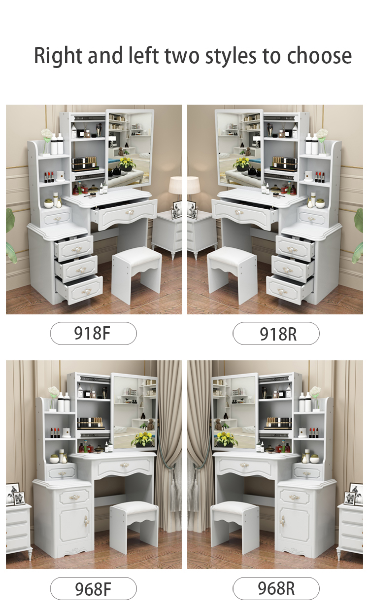 Bedroom Makeup Dresser With Mirror Set Storage Dresser With Mirror Dressing Table