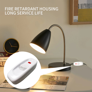 Interruttore luce da comodino all'ingrosso AC 250V 10A interruttore in linea lampada da tavolo interruttore di alimentazione a pulsante in rame puro con indicatore LED - Product Image 2
