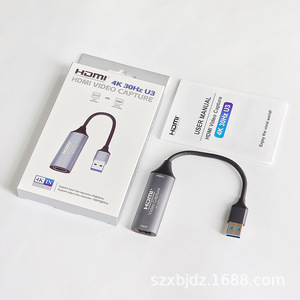 <strong>USB</strong>-C Capture Card <strong>USB</strong> C HD Game Live for HD to USB3.0 4K Video Recording Box for Obs Linux Android Xbox AC <strong>Input</strong> Type C <strong>Output</strong> - Product Image 3