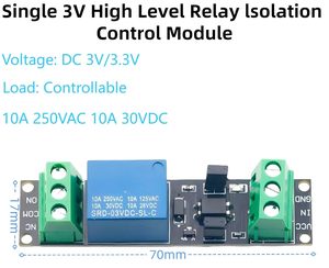 DC 3.3V Relais modul 1 Kanal Optokoppler 3V/3.3V Relais Isolierte Antriebs steuer karte Kompatibel mit für Arduinos