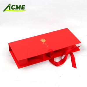 批发翻盖礼品盒字母组合设计 “我爱你” 信息花图案个性化包装压花哑光层压 - Product Image 5