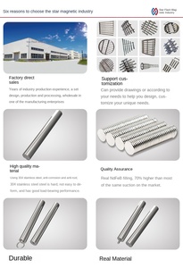 قضيب Neodymiumbar دائم مصنوع في الصين من سبيكة مغناطيسية مع ثقب لولبي M8 - Product Image 6