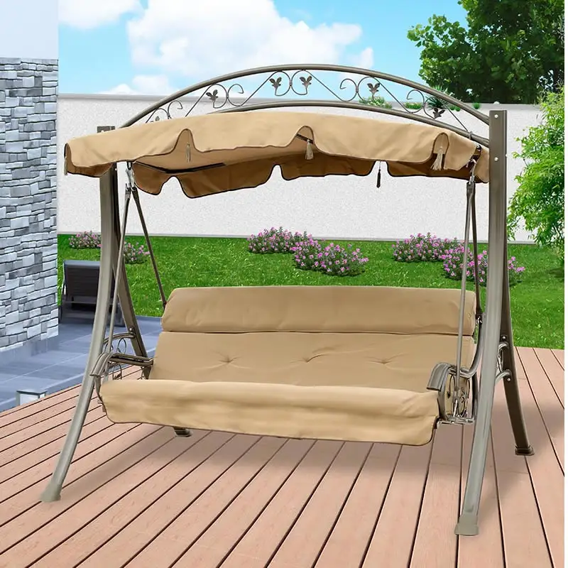 Balançoire de jardin banc de balançoire en métal pour jardin extérieur