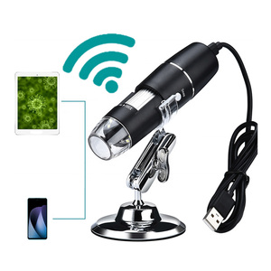Microscopio digital portátil con luz led, dispositivo inalámbrico para teléfono inteligente, PC, iOS, Android, wifi, 1000X - Product Image 1