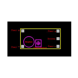 FM Transmitter Wireless Mikrofon überwachung Frequenz platinen modul Für Ardu Einstellbarer Kondensator DC 100M 85-115MHz - Product Image 6