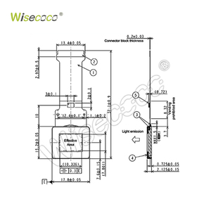 Wisecoco piccolo Display 0.5 pollici Micro Oled 1024*768 risoluzione RGB Spi 61pin interfaccia Si-Oled modulo Lcd - Product Image 4