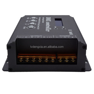 DMX300D AC 110V 220V DMX512 controlador decodificador LED con LCD de alta tensión 4 Channel RGBW Strip iluminación Controller