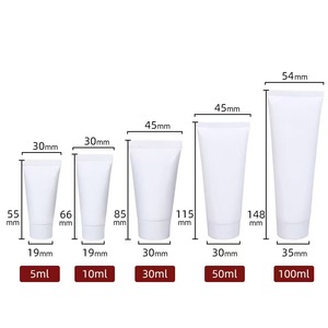Özel 3ml 5ml 10ml 15ml 20ml 30ml 50ml 100ml beyaz plastik losyon kozmetik yumuşak dokunuş plastik Cosmet tüp için sıkmak tüpler - Product Image 6