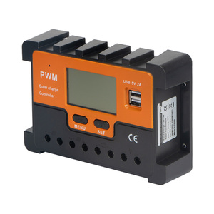 GCSOAR LCD intelligente Mppt Pwm controllo solare 12V 24V Auto regolatore regolatore pannello solare regolatore carica batteria