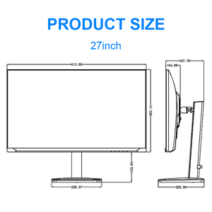 Precio de fábrica 27 34 pulgadas Lcd Monitor VGA 144HZ IPS Pantalla HDR Computadora Led Monitor Pc Monitores Lcd con entrada DP