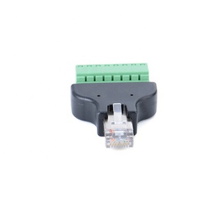 Terminal de tornillo RJ45, adaptador macho con placa PCB de 8 pines, conector macho, conectores pcb - Product Image 3