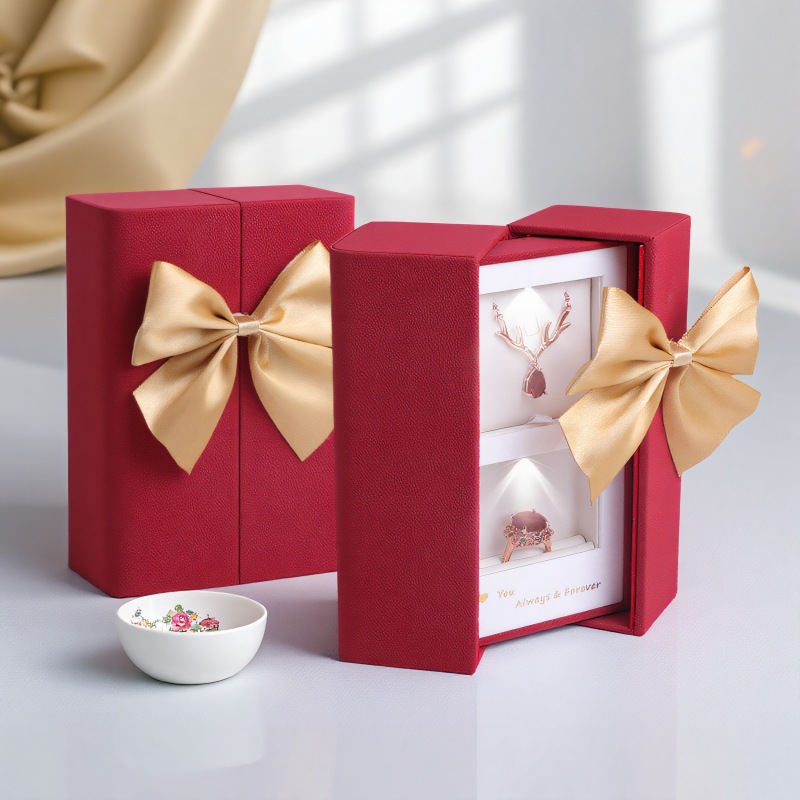 Red(ring+Pendant box with LED)