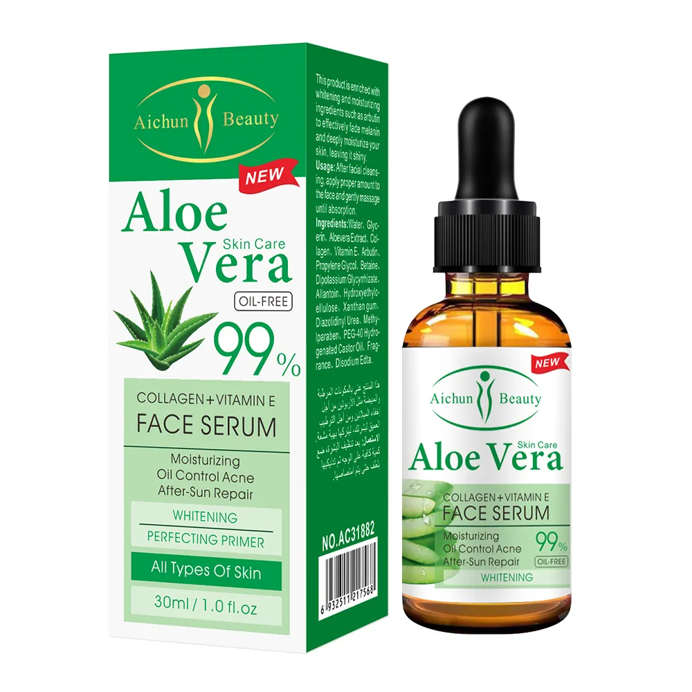 Aichun Beauty 30ml collagene lumaca E vitamina E siero viso schiarente Anti-età per idratante a base di erbe femminile per tutte le pelli