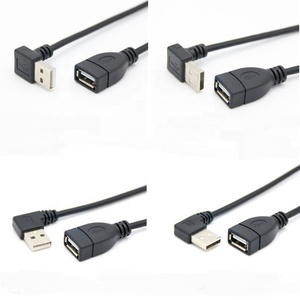 Şarj ve veri aktarımı için 0.5m sağ sol yukarı aşağı açı usb2 0 aktif uzatma kablosu - Product Image 1