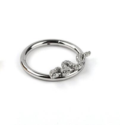 Anillo de serpiente de acero