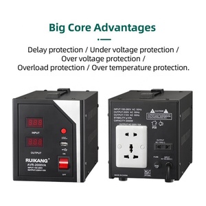Regulador de voltaje automático controlado por relé inteligente de salida estable de 220V para electrónica doméstica AVR programable de CA única OEM - Product Image 5