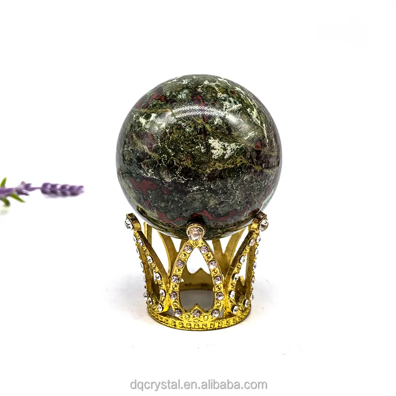 Cristal Natural, venta al por mayor, esfera de sangre de dragón de alta calidad, bolas de cristal curativas de sangre de dragón pulidas para Decoración