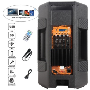 500w 15 polegadas alto-falante profissional, subwoofer, sem fio, bt, karaoke, conjuntos, caixa de som ativa, dj, sistema de som TWS-MIC + fm + echo bocina parlant