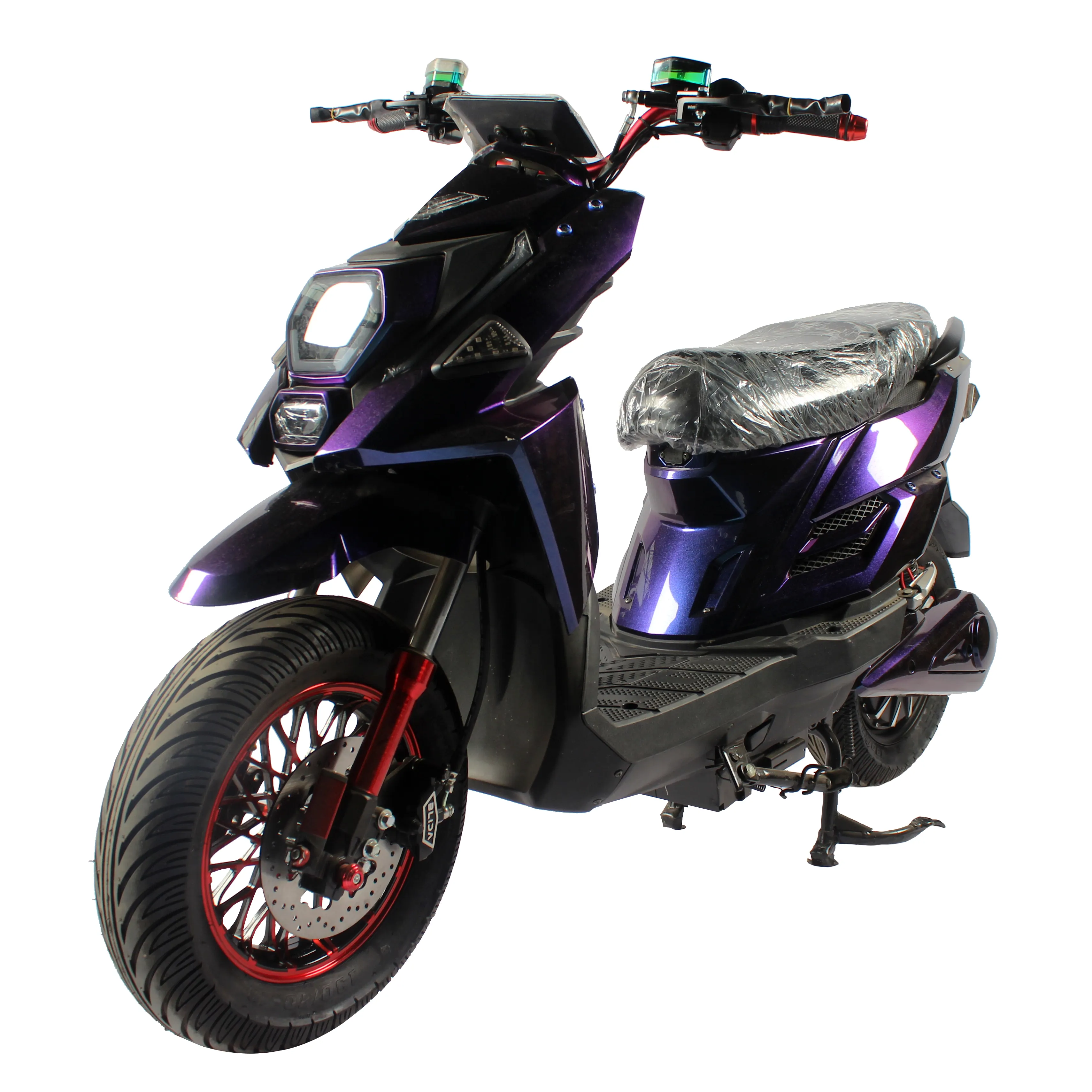 Modèle classique 1500W moto électrique 2 roues E-vélos avec batterie au plomb 72V 20Ah