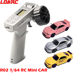 LDARC R02 Mini Rc spor 1/64 simüle elektrikli uzaktan kumanda Model araba masa RTR 2.4G yetişkinler çocuk oyuncakları hediye - Product Image 1