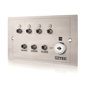 MiTEC-Panel de control de alarma de seguridad para edificios, sistema de alarma de puerta de 1 a 4 zonas, oficina, apartamento, tienda, banco, salida de alarma con cable