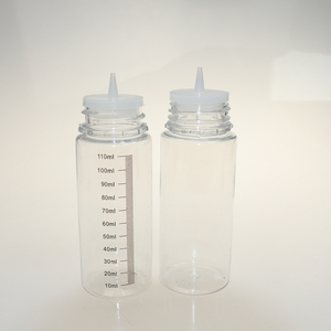 Hình Dạng Tròn Trong Suốt Bóp Chai Nhựa Với Trắng Đen Flip Disc Caps - Product Image 5