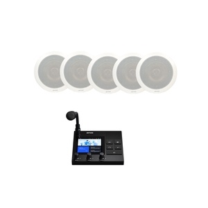 Multi Room Zone Audio Anuncio de paginación de voz Sistema de música de fondo Sistema de sonido de altavoz de techo IP - Product Image 1