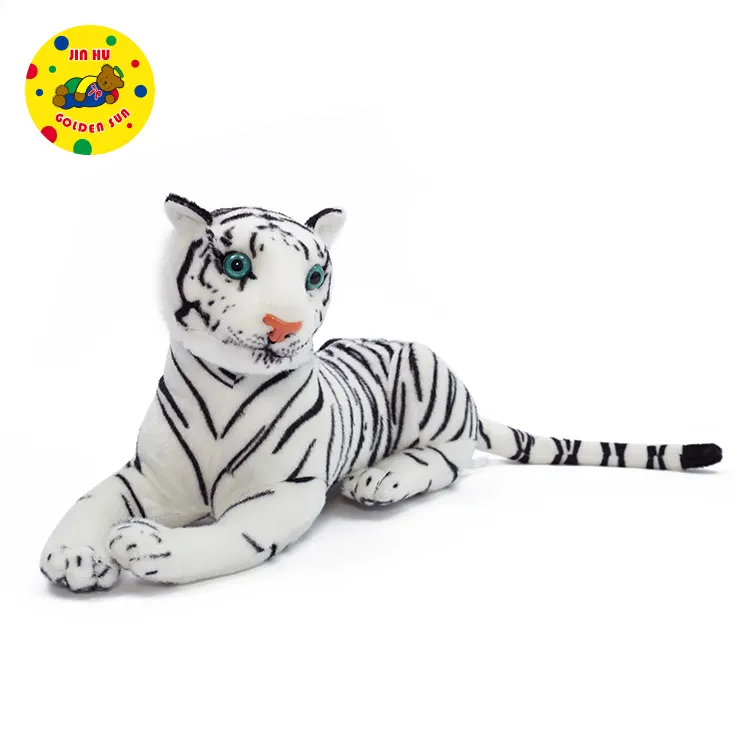 Nuovo prodotto di simulazione tigre giocattoli peluche peluche peluche peluche tigre bianca di pezza tigre