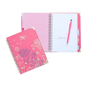 DIYインデックスタブ付き工場カスタマイズ絶妙な印刷スパイラルノートとペンギフトセット - Product Image 2