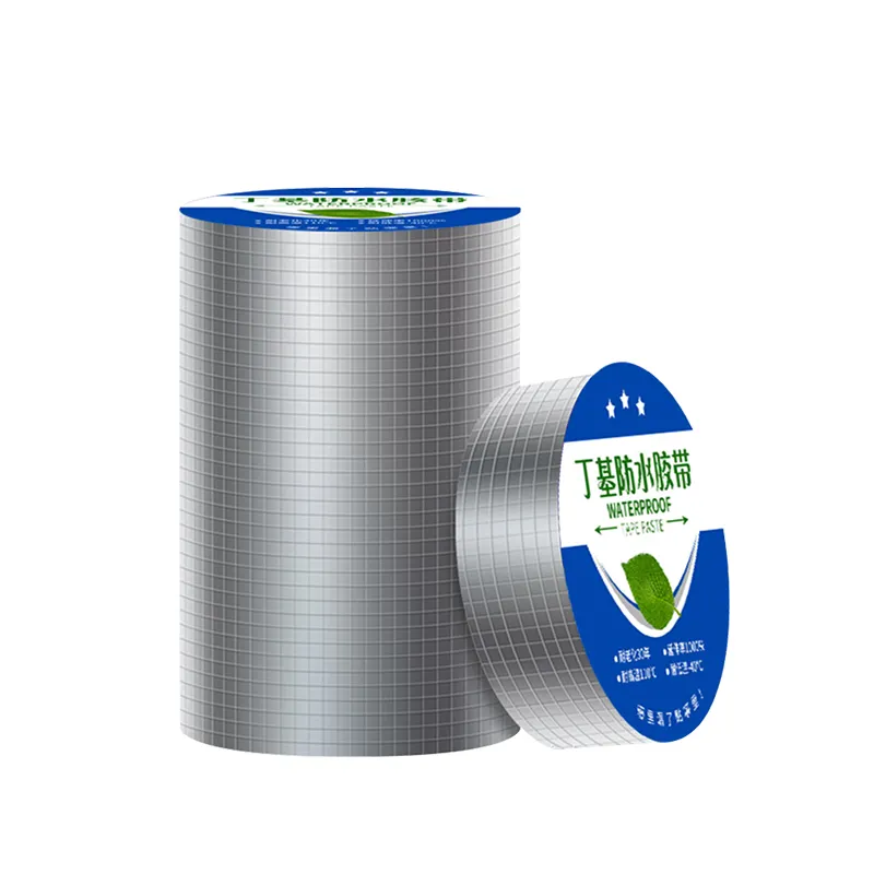 Sellado impermeable personalizado de betún de goma autoadhesivo para reparación de sellado de carreteras de techo fuerte cinta de butilo de papel de aluminio