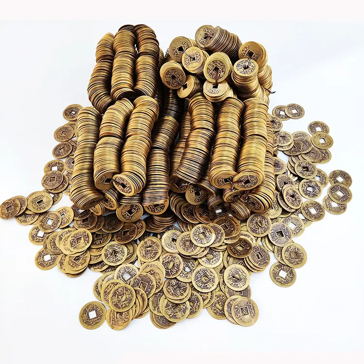 中国風水マネーブロンズコイン中国旧風水銅ラウンドラッキーコイン販売