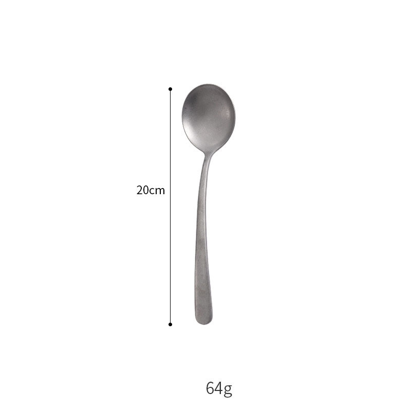 silver round spoon
