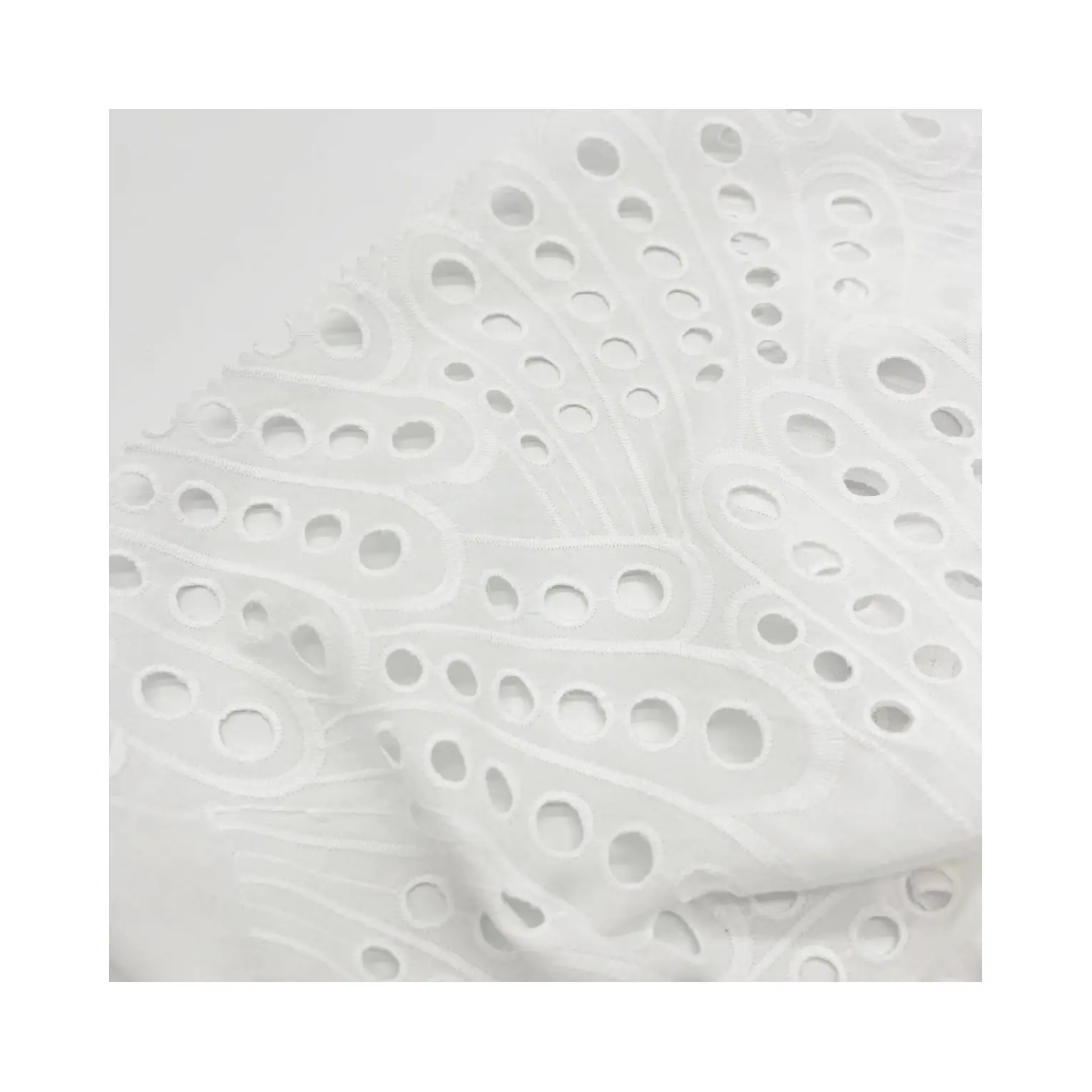 Conception unique de tissu de maille de coton blanc pur 145 GSM utilisé pour les vêtements de bébé