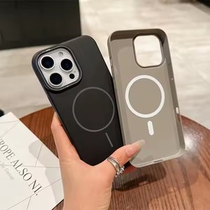 Yeni basit katı telefon koruyucu kabuk manyetik telefon kapak kılıf darbeye sert arka kapak kabuk ile satışa telefon için - Product Image 5