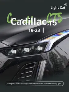 เหมาะสำหรับ Cadillac 20-23ชุดไฟหน้า Ct5 LED ดัดแปลงไฟวิ่งกลางวัน Matrix เลนส์ bifocal - Product Image 6