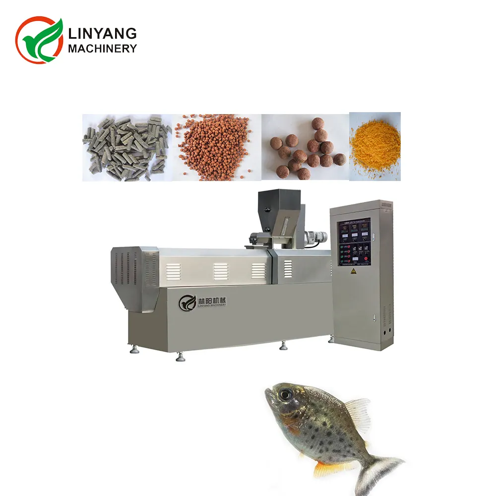 Machine de fabrication entièrement automatique de transformation des repas pour poissons de compagnie ligne d'équipement de production