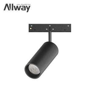 ALLWAY <span class=keywords><strong>2</strong></span> satır 5MM genişlik ray alüminyum konut kapalı manyetik hüzme aydınlatma sistemi 3w 7w 8w 9w 16w manyetik Led parça ışık
