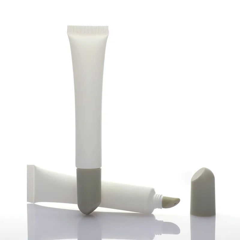 Tubo de plástico vazio para embalagem de cuidados com a pele, tubo de brilho labial para cosméticos personalizados minimalistas por atacado