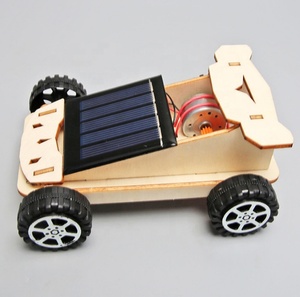 DIY ahşap güneş araba bilim deney modeli bina projeleri kiti hareketli güneş enerjisi RC araba eğitici oyuncak çocuklar için - Product Image 3