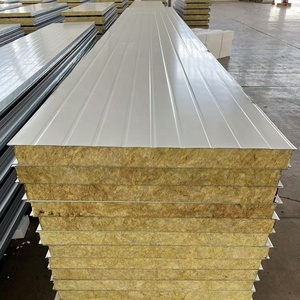 Pannelli sandwich in lana di roccia pannelli ignifughi rivestimento parete isolamento materiali da costruzione per pannello sandwich tetto lamiera - Product Image 2