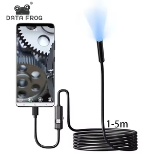 DATA FROG 7.0MMタイプC内視鏡カメラ6 LED IP67防水調整可能USB Android対応フレキシブル検査用ボアスコープ - Product Image 1