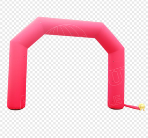 ซุ้มประตูเป่าลม Arco แบบเติมได้พร้อมไฟ LED สำหรับตกแต่งการแข่งขันกลางแจ้งโฆษณาตามสั่ง - Product Image 5