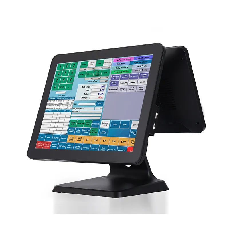 Nova chegada 15.6 "Touch Screen máquina pos tudo em uma caixa registradora Sistema POS para pequenas empresas loteria loja DP630