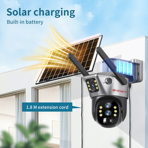 Vesafe Outdoor 4G <span class=keywords><strong>Cctv</strong></span> Schijnwerpers De Surveillance Ptz Draadloze Nachtzicht Drie Lens 12mp 6K Zonnepaneel Beveiligingscamera - Product Image 5