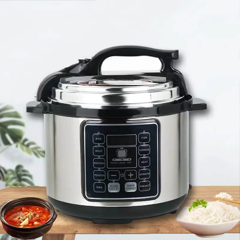 Alta Qualidade Comercial Ou Agregado Familiar Multi Fogão Aço Inoxidável 6L Capacidade Multifuncional Pressão Elétrica Smart Cookers