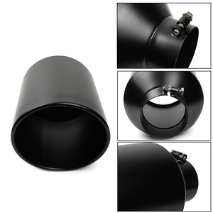 Universal Exhaust <strong>Tip</strong> Tail Pipe <strong>4</strong>&quot;Inlet <strong>6</strong>&quot;Outlet /<strong>4</strong>&quot;Inlet 8&quot;Outlet /5&quot;Inlet 8&quot;Outlet Black Paint Surface Replace Exhaust <strong>Tip</strong> - Product Image 5