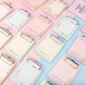 Bloc de notas personalizado, tablero de archivos, diseños de estilo colorido, blocs de notas de papel para escribir, lindo portapapeles Kawaii para la escuela - Product Image 3