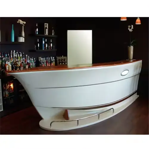 Evento Showroom Mobile bancone Bar di dimensioni personalizzate casa Bar servizio di servizio Wine Bar bancone a forma di barca