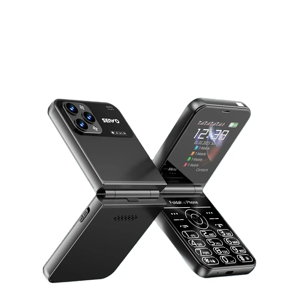 SERVO Flilo7 mode téléphone portable à rabat 4 SIM 2.6 pouces écran Auto appel enregistrement vitesse cadran magique voix liste noire type-c téléphones