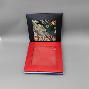 Tùy chỉnh Khăn lụa tái chế Ngọc Trai hộp giấy <span class=keywords><strong>5x7</strong></span> hộp sinh nhật urn hộp Phong bì với cửa sổ - Product Image 2